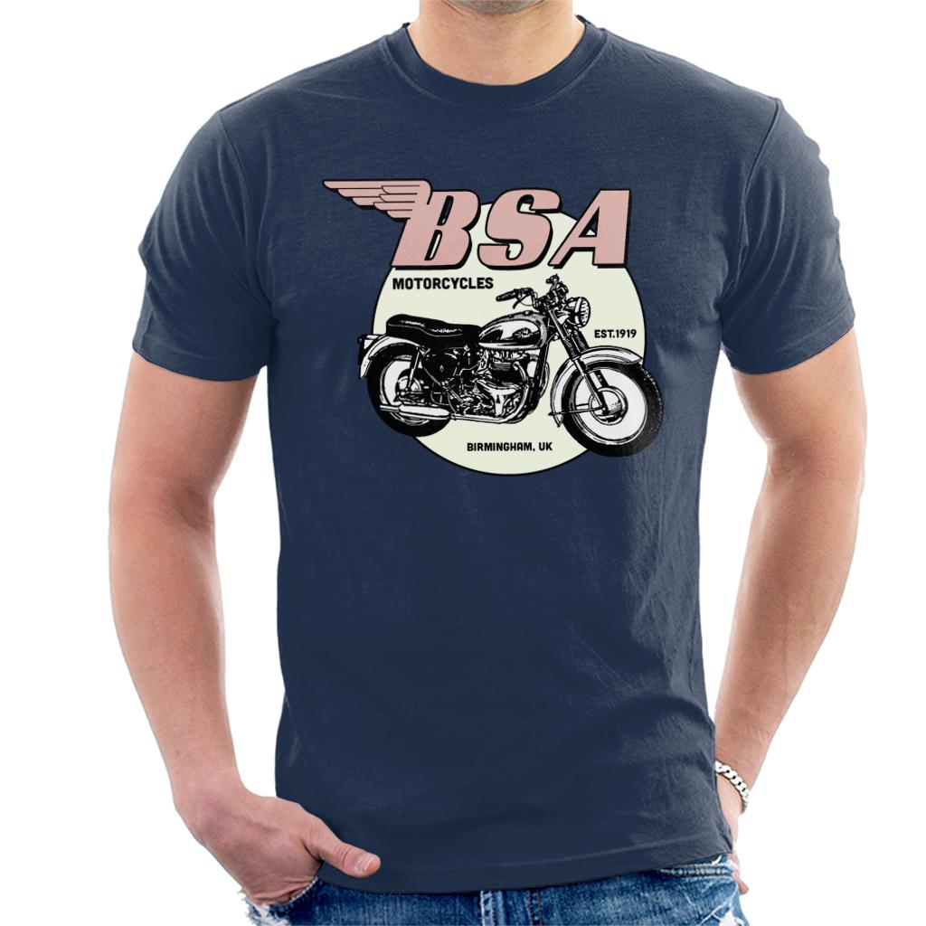 BSA Motorcycles Est 1919 Golden Flash Men's T-Shirt-ALL + EVERY