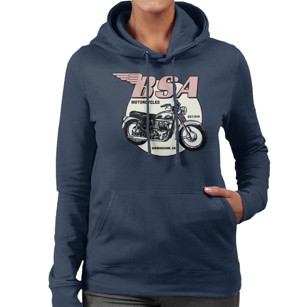 BSA Motorcycles Est 1919 Golden Flash Women's Hooded Sweatshirt-ALL + EVERY