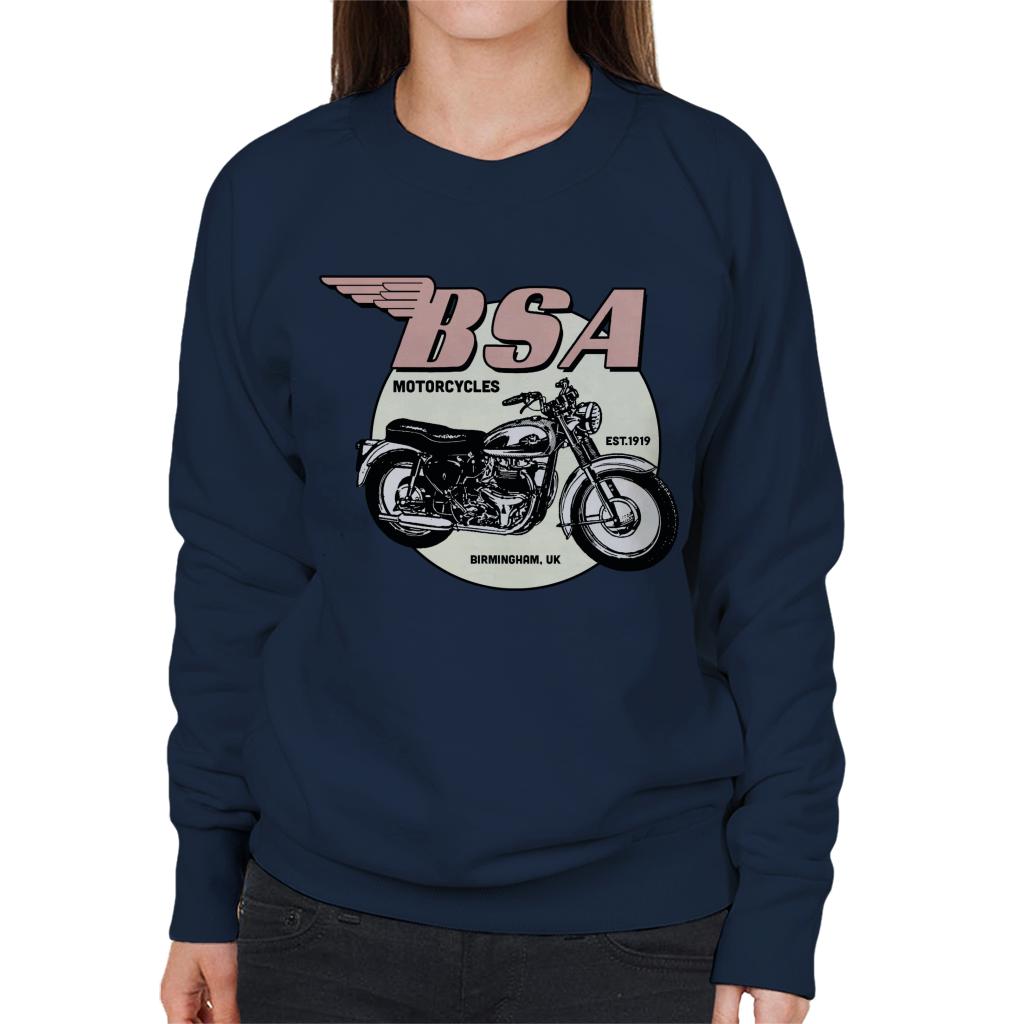 BSA Motorcycles Est 1919 Golden Flash Women's Sweatshirt-ALL + EVERY