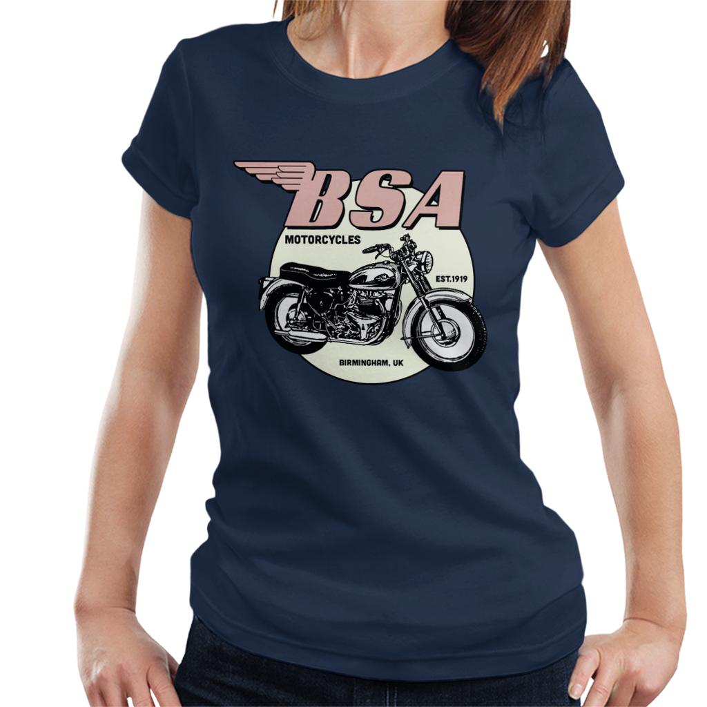 BSA Motorcycles Est 1919 Golden Flash Women's T-Shirt-ALL + EVERY