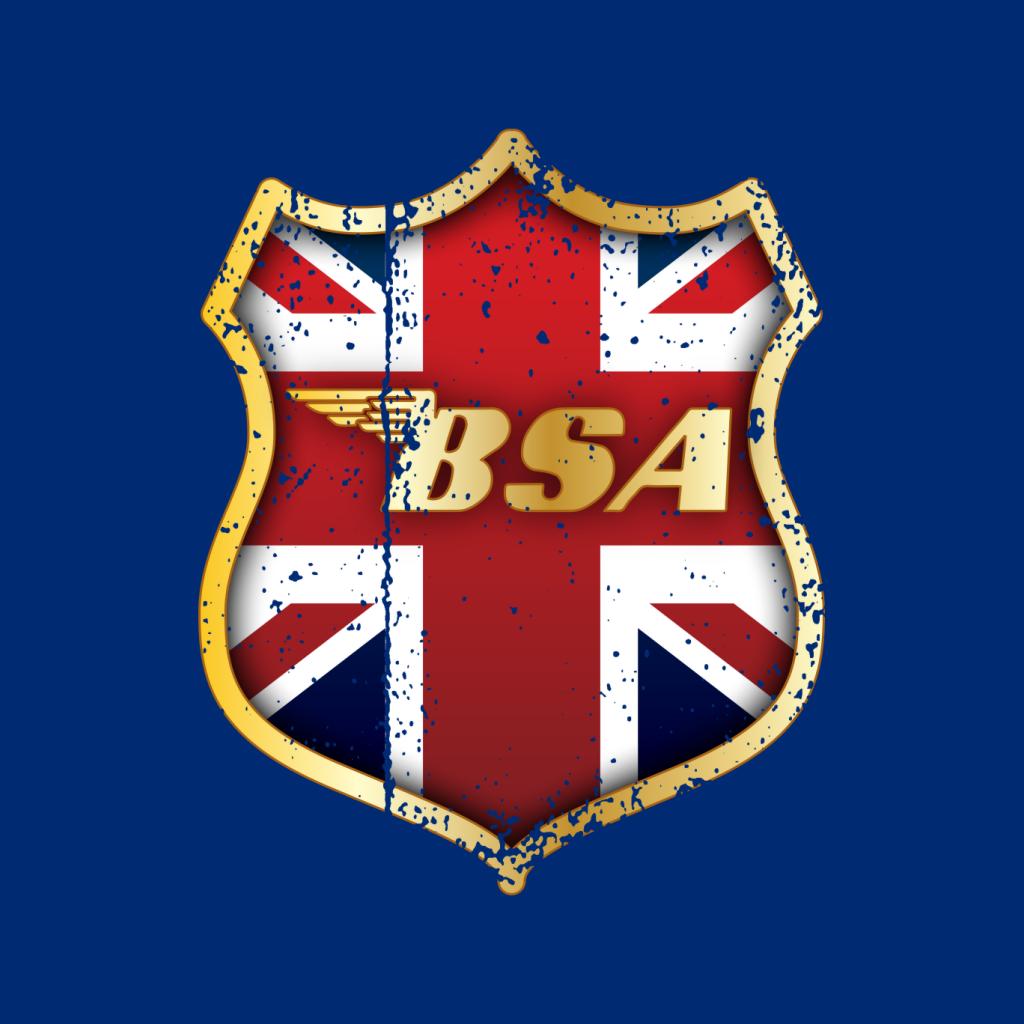 BSA Golden Logo Union Jack Badge Men's T-Shirt-ALL + EVERY