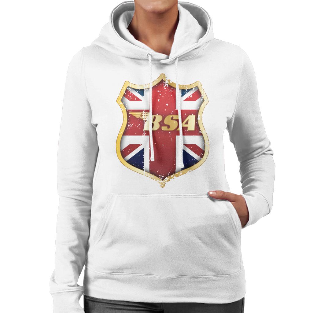 BSA Golden Logo Union Jack Badge Women's Hooded Sweatshirt-ALL + EVERY