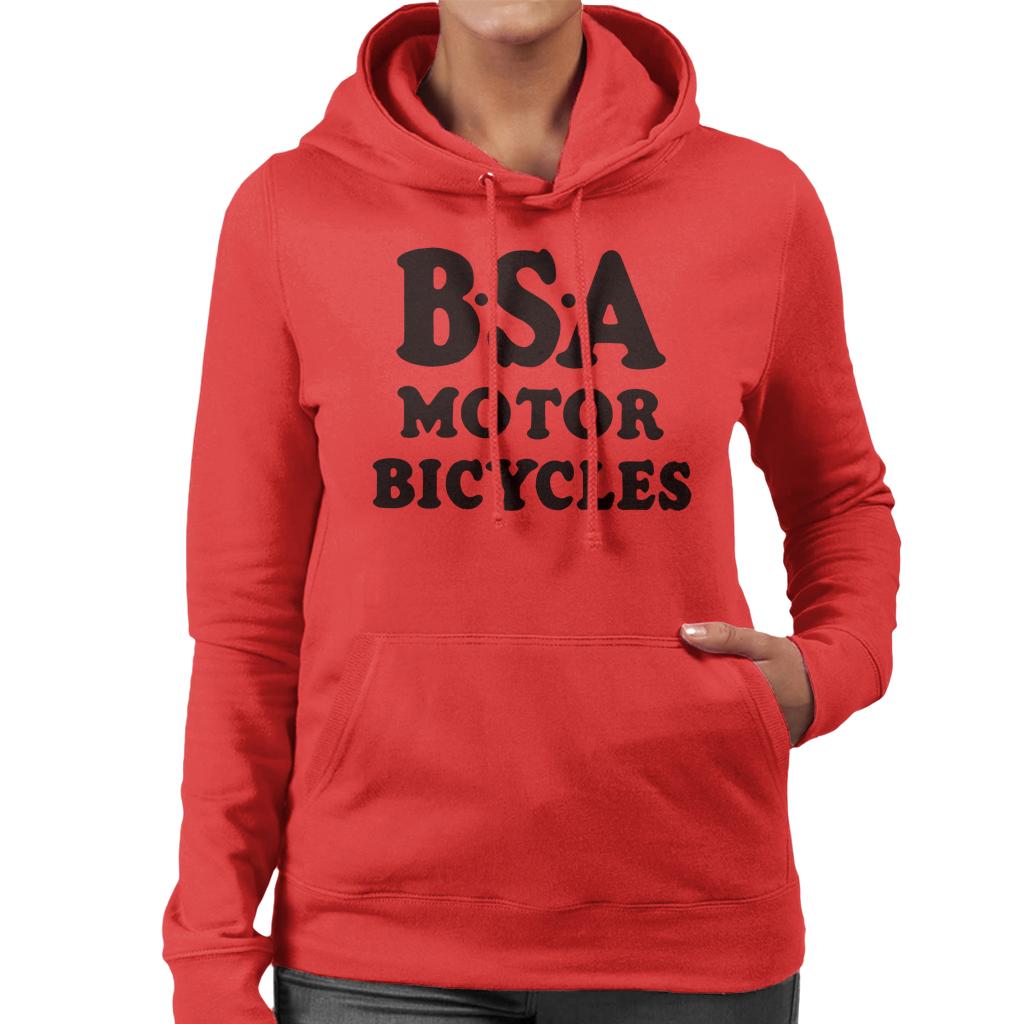 BSA Motor Bicycles Women's Hooded Sweatshirt-ALL + EVERY