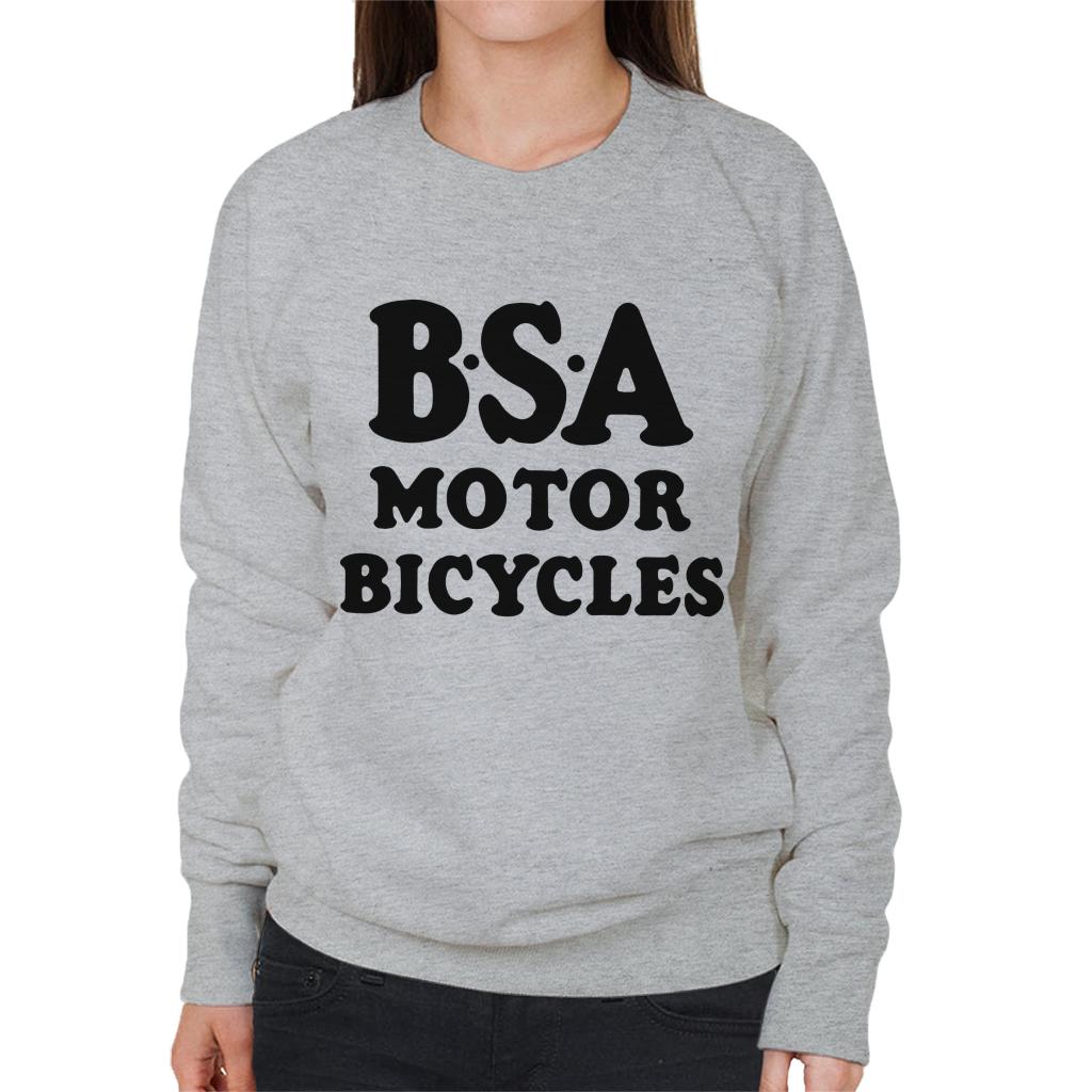 BSA Motor Bicycles Women's Sweatshirt-ALL + EVERY