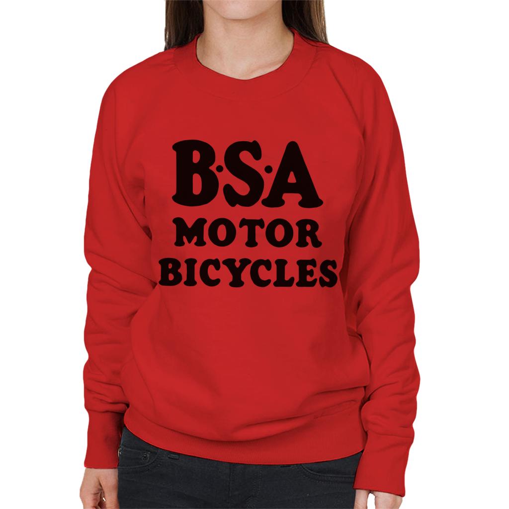 BSA Motor Bicycles Women's Sweatshirt-ALL + EVERY