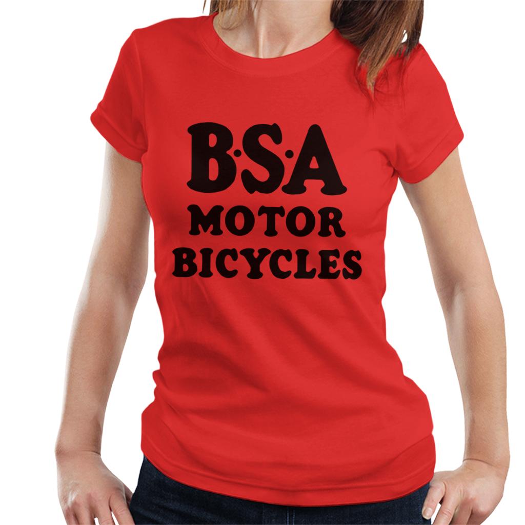 BSA Motor Bicycles Women's T-Shirt-ALL + EVERY