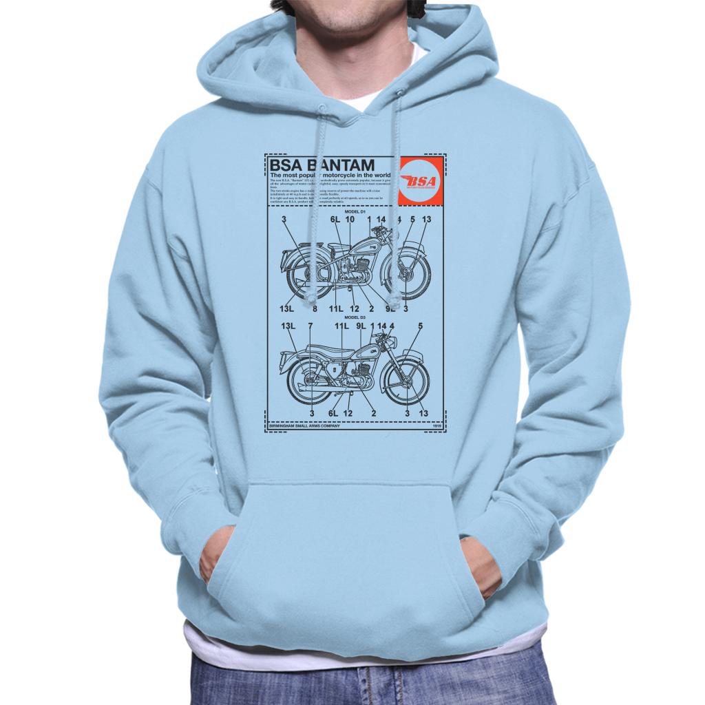 BSA Bantam Model Men's Hooded Sweatshirt-ALL + EVERY