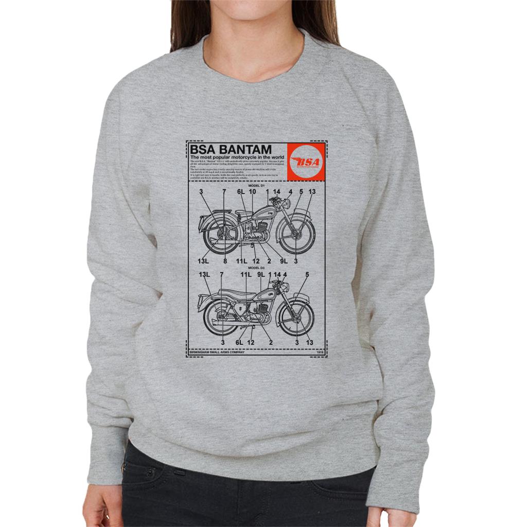 BSA Bantam Model Women's Sweatshirt-ALL + EVERY