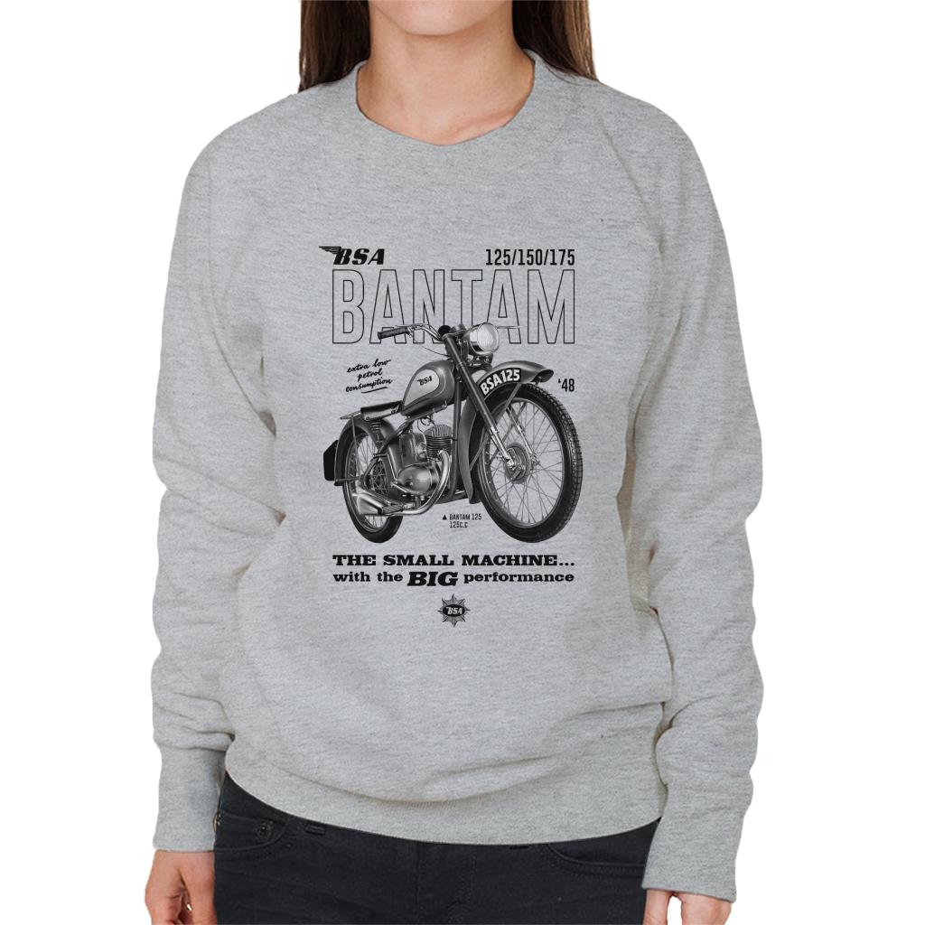 BSA Bantam Small Machine Big Performance Women's Sweatshirt-ALL + EVERY