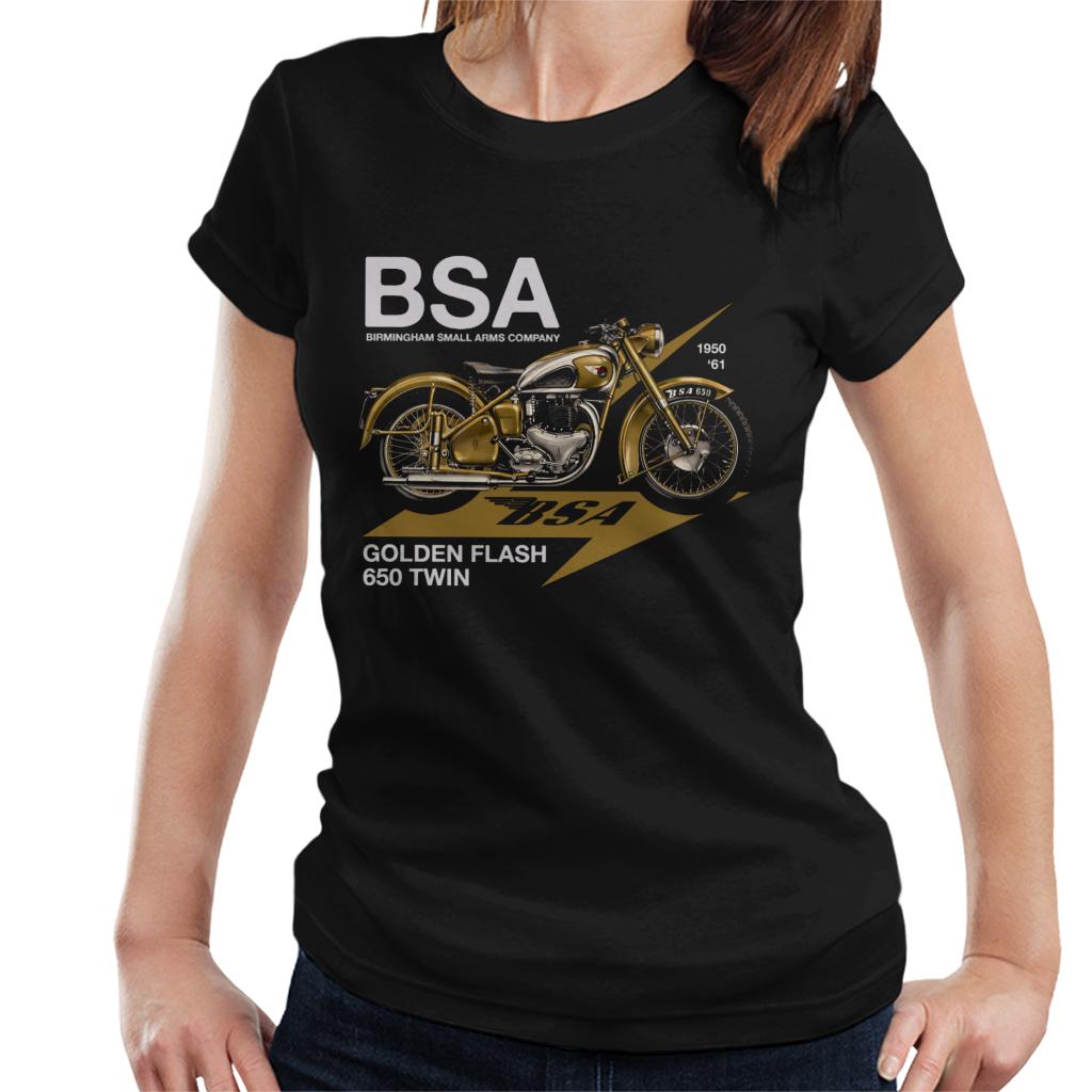 BSA Golden Flash 650 Twin Women's T-Shirt-ALL + EVERY