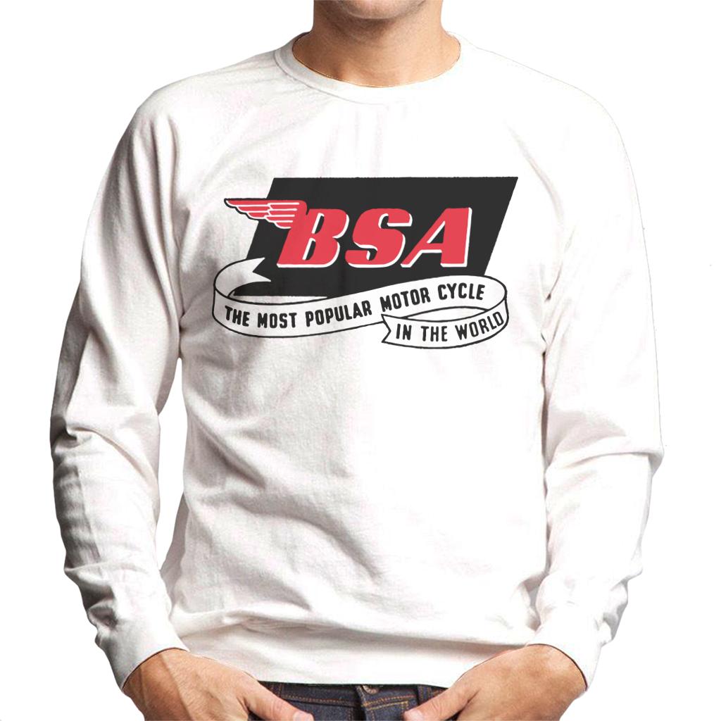 BSA Most Popular Motor Cycle In The World Logo Men's Sweatshirt-ALL + EVERY