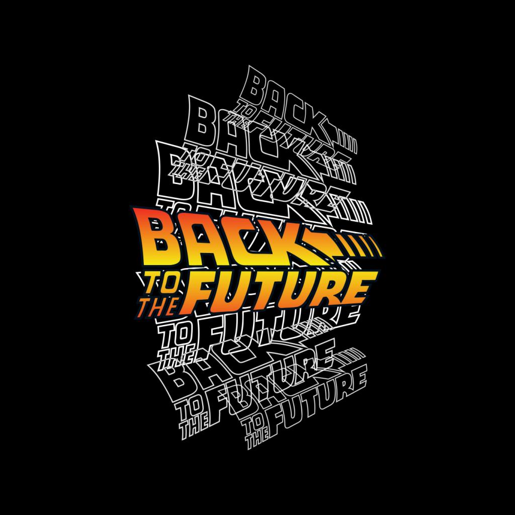 Back To The Future Classic Layered Logo Men's Hooded Sweatshirt-ALL + EVERY