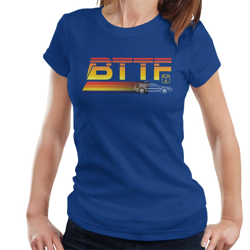 Back to the Future Delorean Zooming Women's T-Shirt-ALL + EVERY