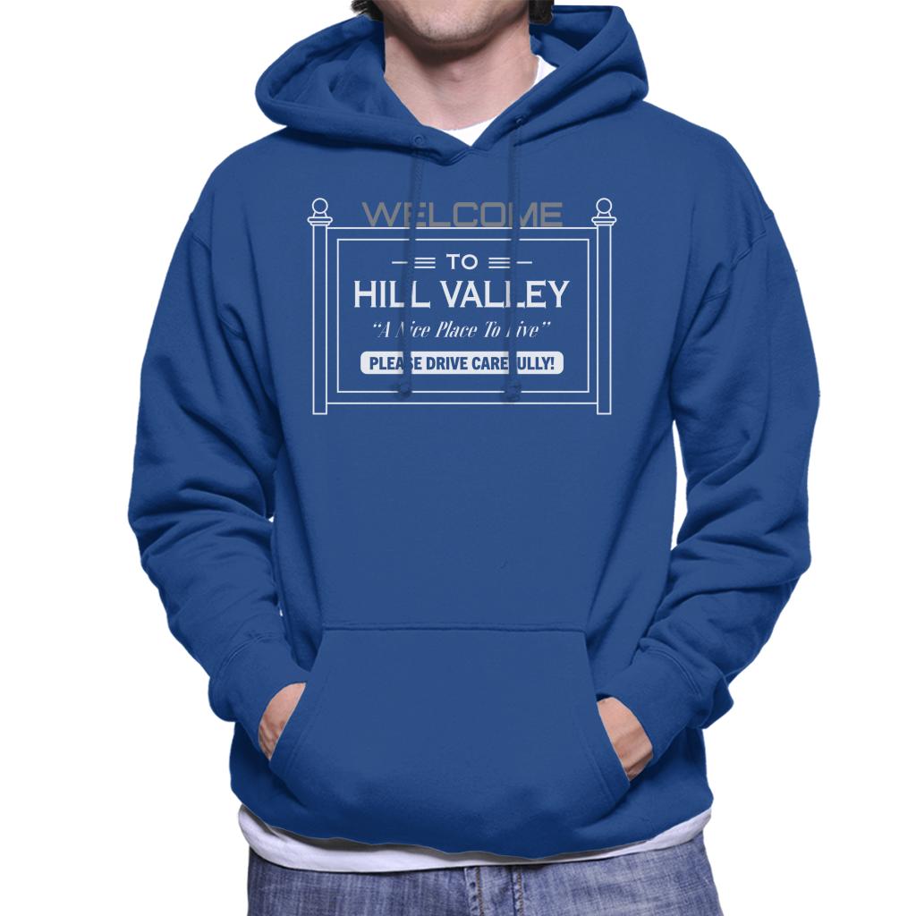 Back to the Future Welcome To Hill Valley Men's Hooded Sweatshirt-ALL + EVERY