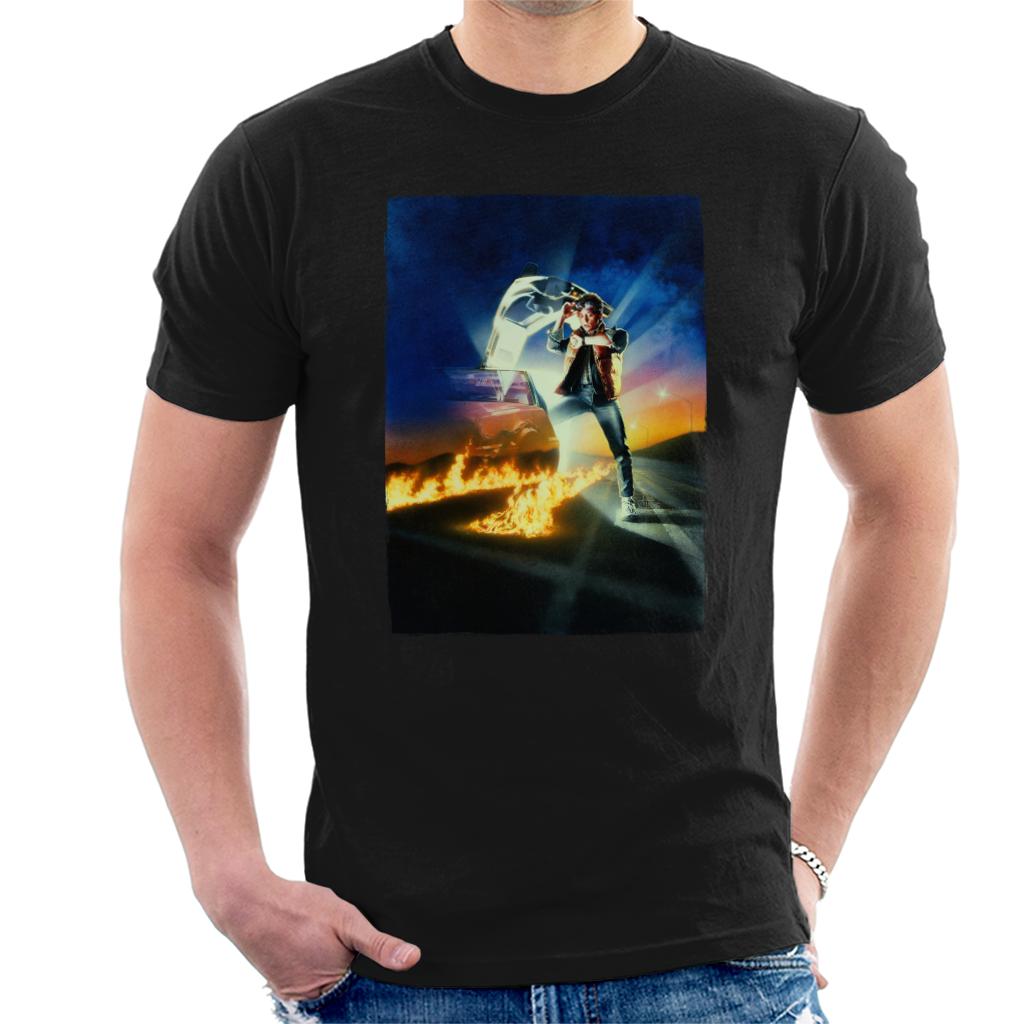 Back to the Future Marty Looking At His Watch Men's T-Shirt-ALL + EVERY