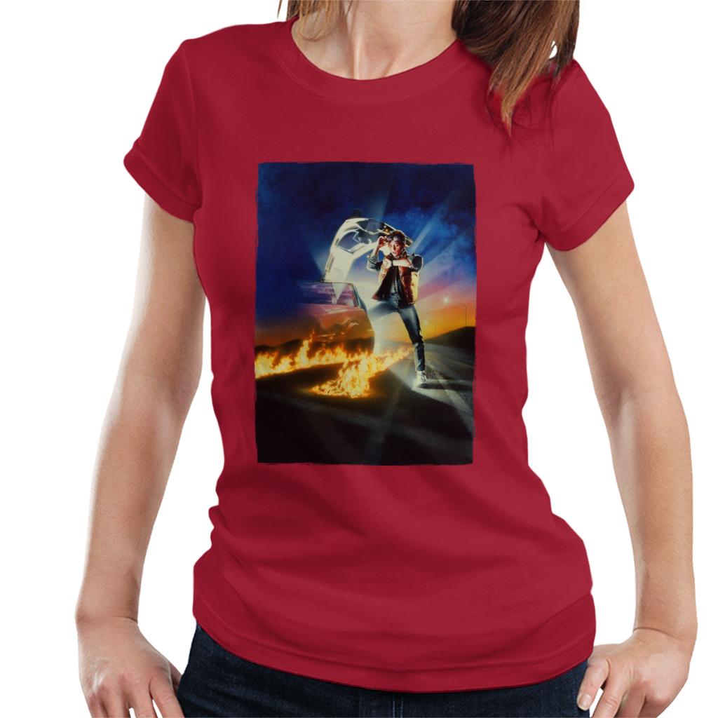 Back to the Future Marty Looking At His Watch Women's T-Shirt-ALL + EVERY