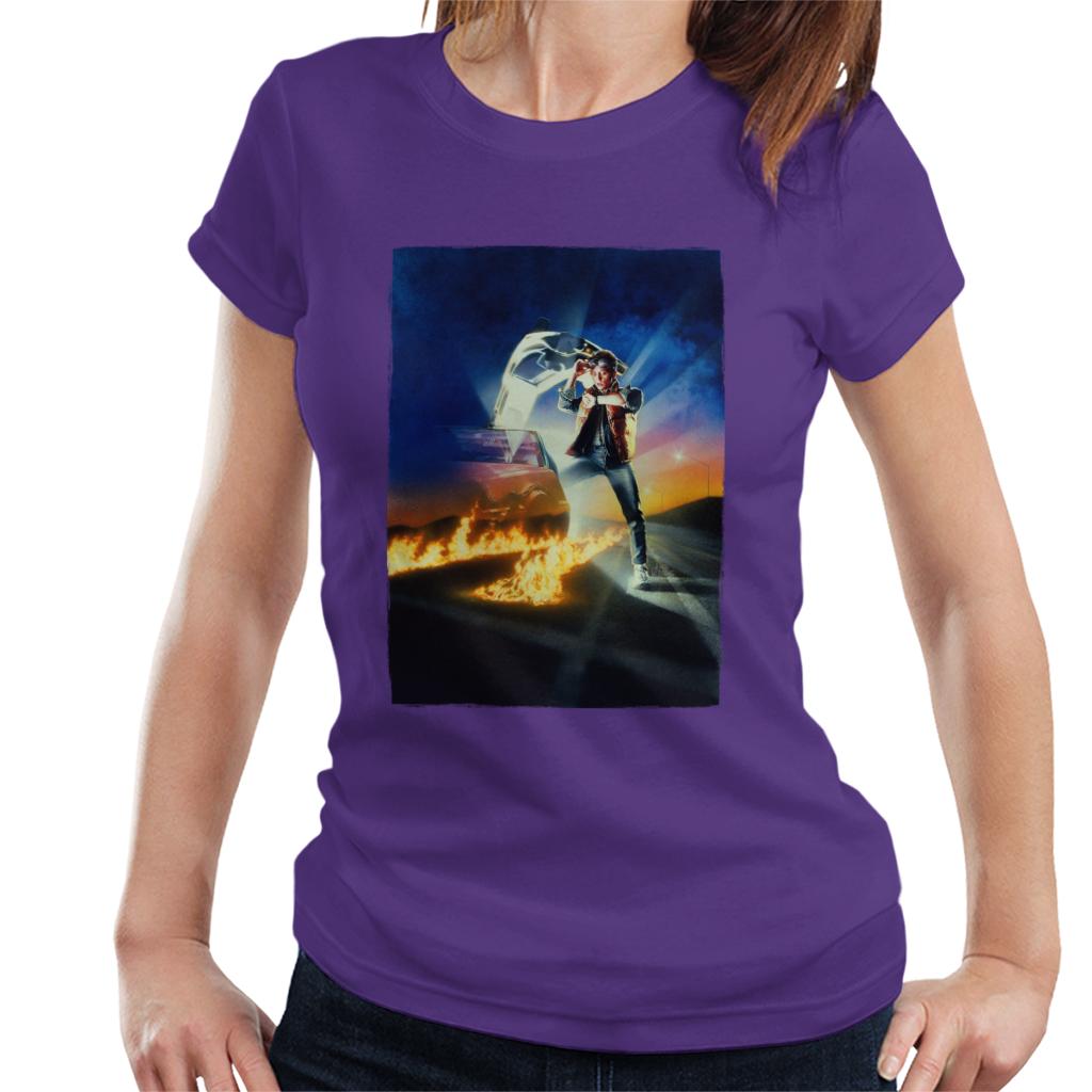 Back to the Future Marty Looking At His Watch Women's T-Shirt-ALL + EVERY