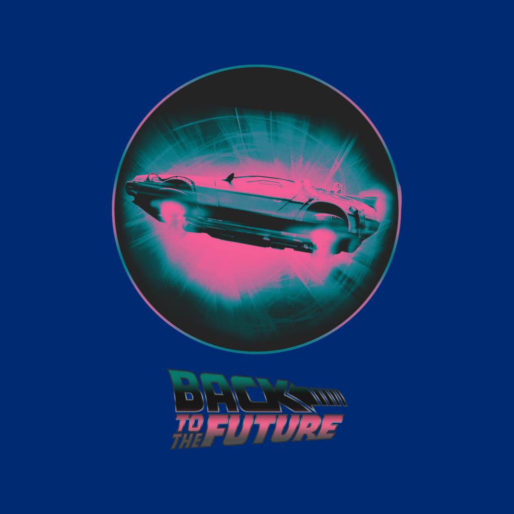 Back to the Future Delorean Flying Pink Haze Women's T-Shirt-ALL + EVERY