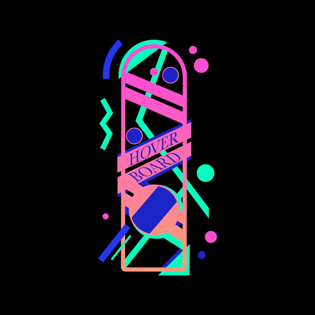 Back to the Future Hoverboard Vaporwave Men's Sweatshirt-ALL + EVERY