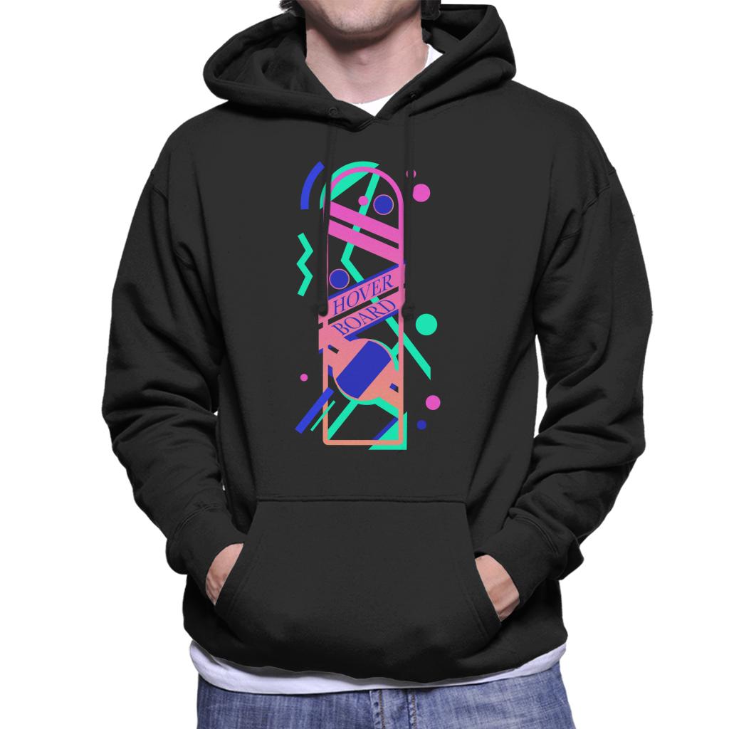 Back to the Future Hoverboard Vaporwave Men's Hooded Sweatshirt-ALL + EVERY