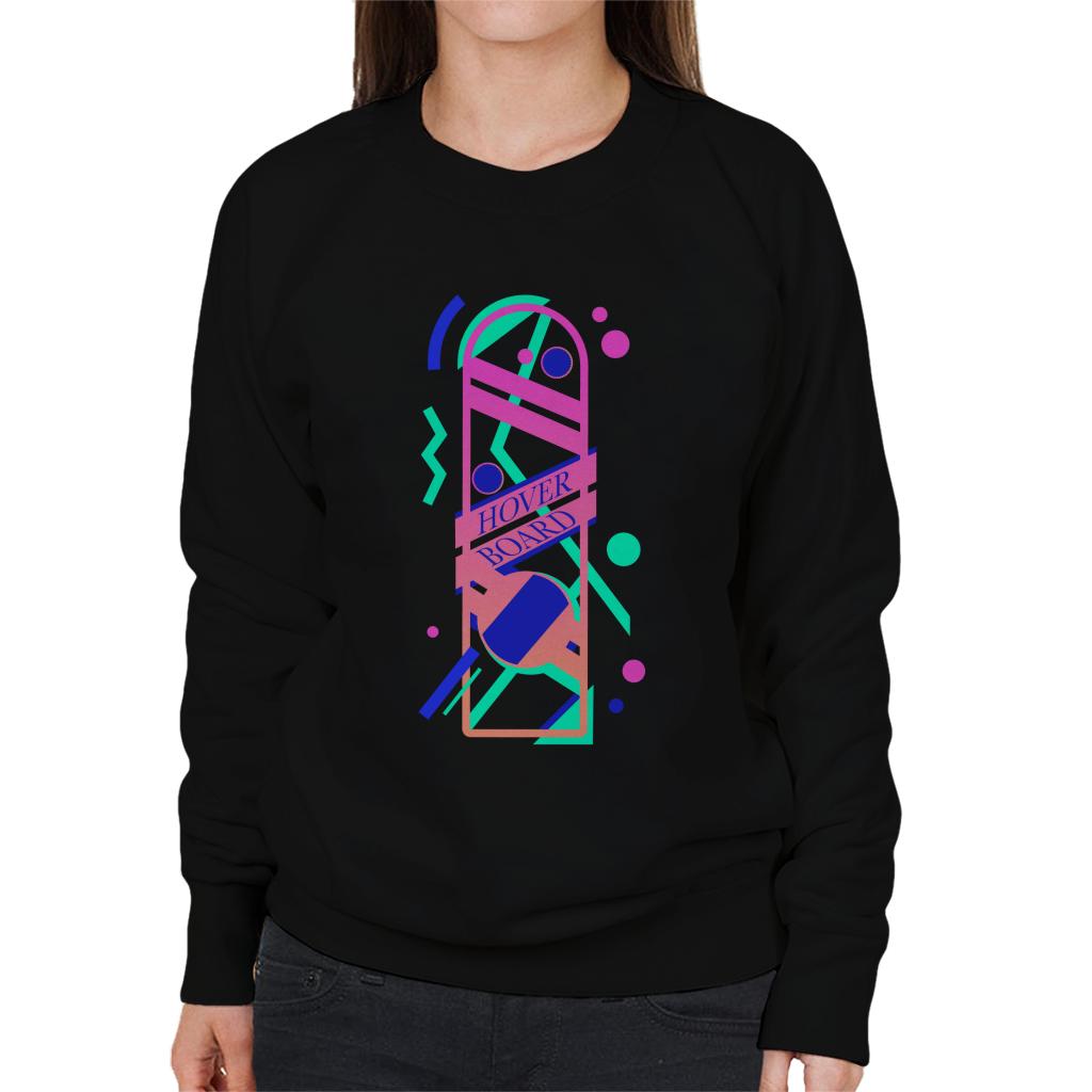 Back to the Future Hoverboard Vaporwave Women's Sweatshirt-ALL + EVERY