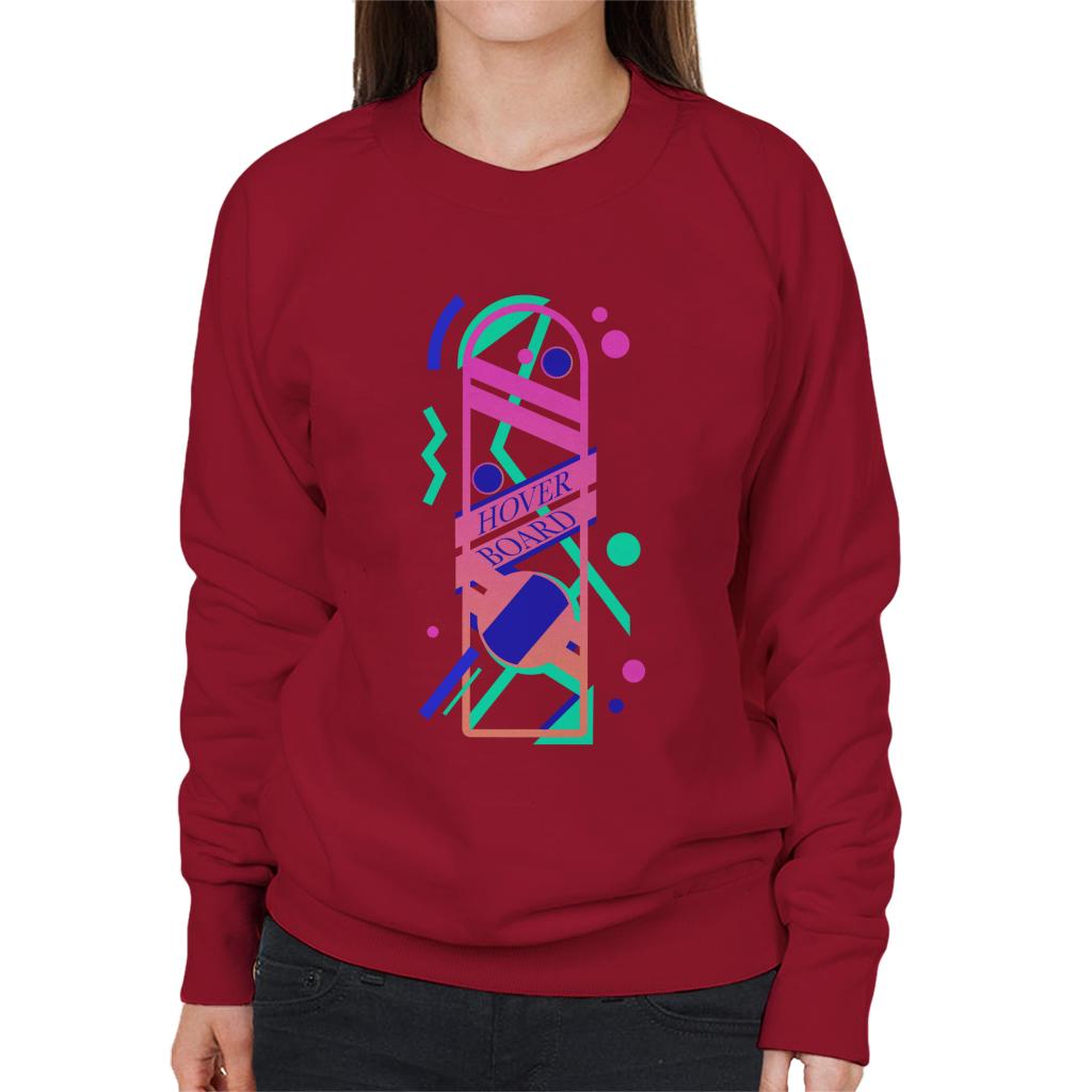 Back to the Future Hoverboard Vaporwave Women's Sweatshirt-ALL + EVERY