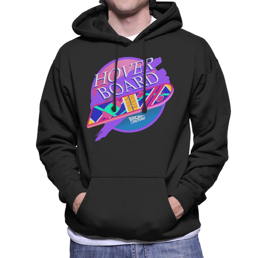 Back to the Future Marty Mcflys Vaporwave Hoverboard Men's Hooded Sweatshirt-ALL + EVERY