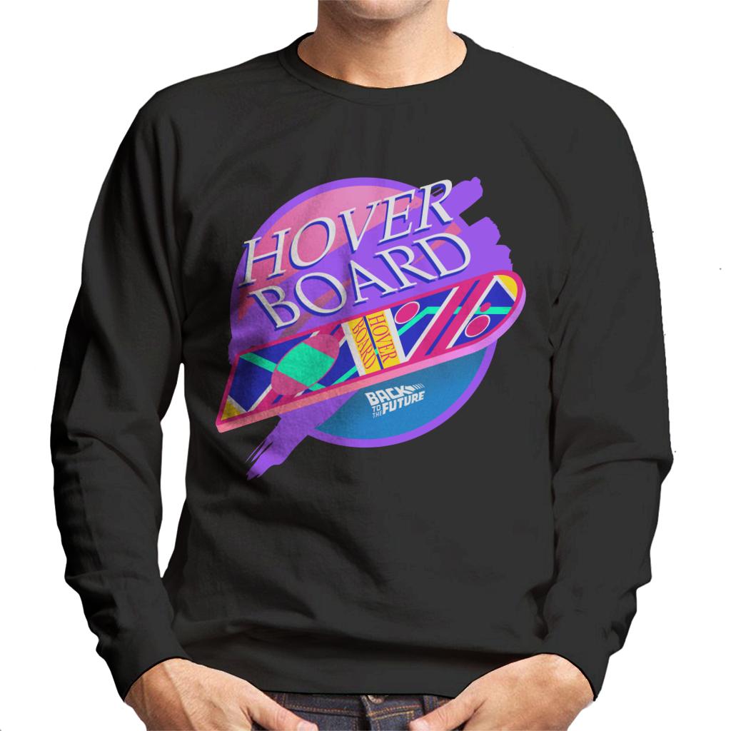 Back to the Future Marty Mcflys Vaporwave Hoverboard Men's Sweatshirt-ALL + EVERY