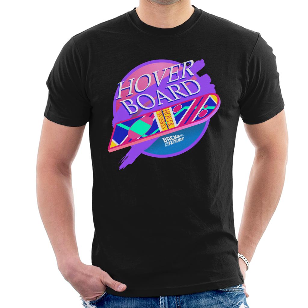 Back to the Future Marty Mcflys Vaporwave Hoverboard Men's T-Shirt-ALL + EVERY
