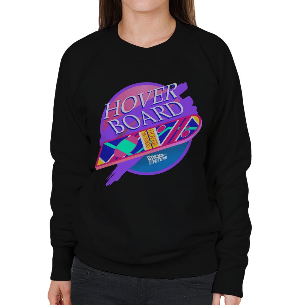 Back to the Future Marty Mcflys Vaporwave Hoverboard Women's Sweatshirt-ALL + EVERY