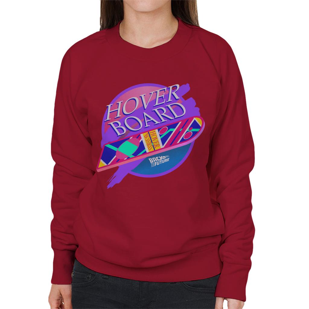 Back to the Future Marty Mcflys Vaporwave Hoverboard Women's Sweatshirt-ALL + EVERY