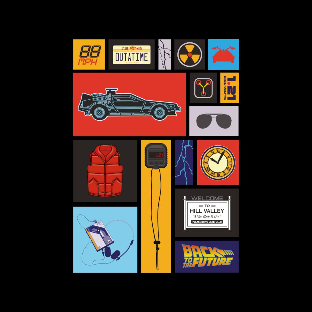 Back to the Future Tile Montage Women's T-Shirt-ALL + EVERY