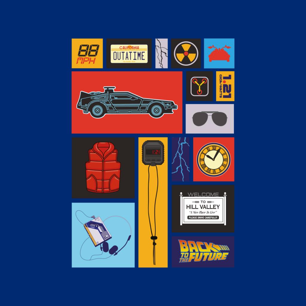 Back to the Future Tile Montage Women's T-Shirt-ALL + EVERY