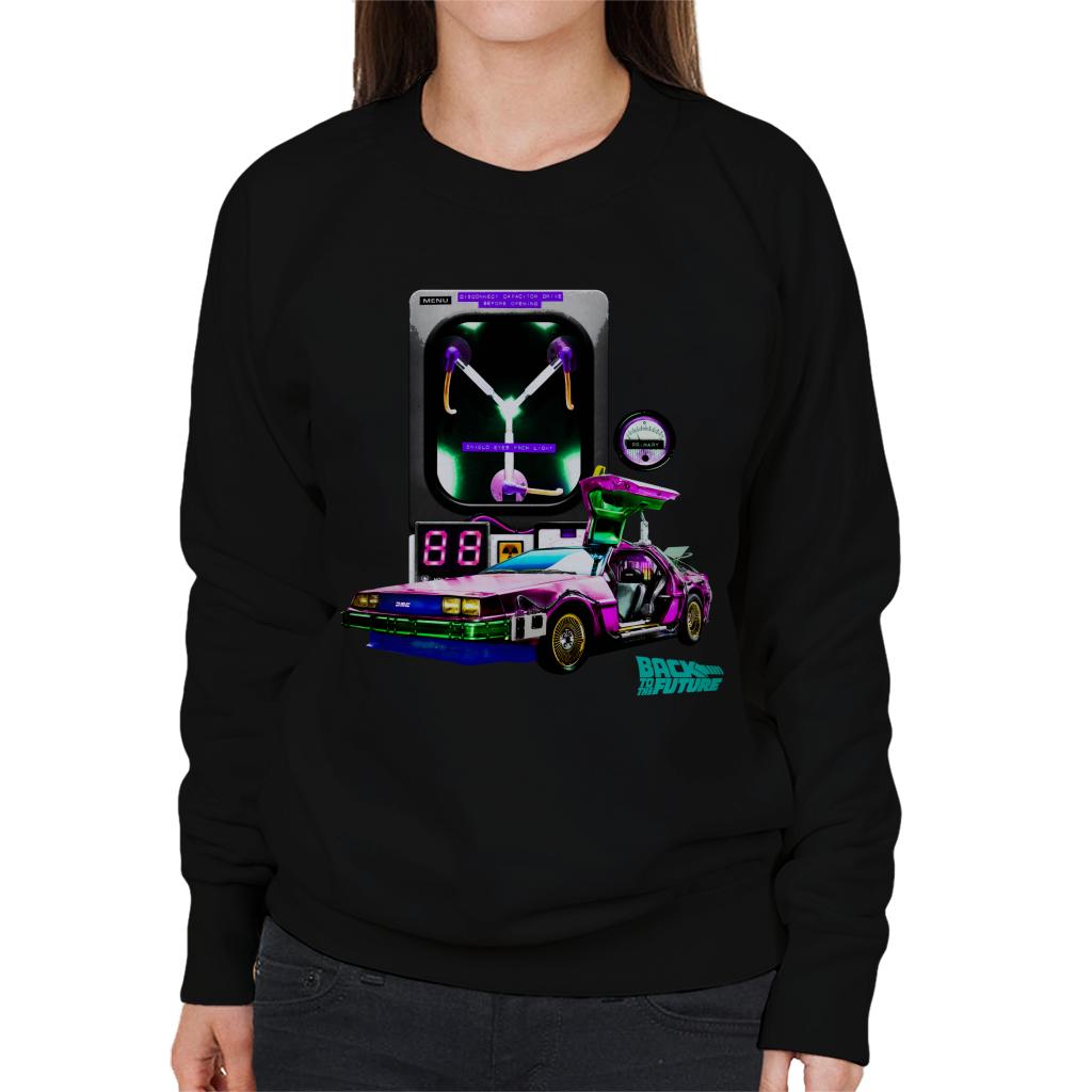 Back to the Future DMC Capacitor Women's Sweatshirt-ALL + EVERY