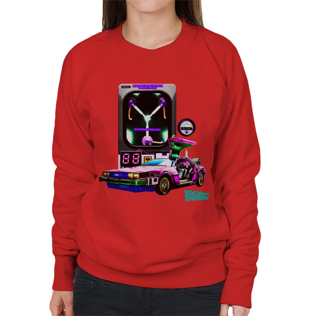 Back to the Future DMC Capacitor Women's Sweatshirt-ALL + EVERY