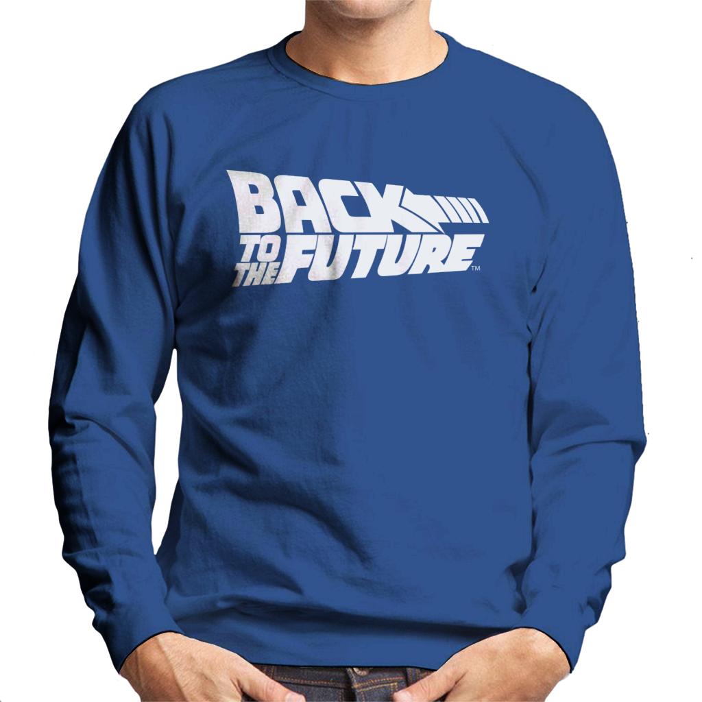 Back to the Future White Logo Men's Sweatshirt-ALL + EVERY