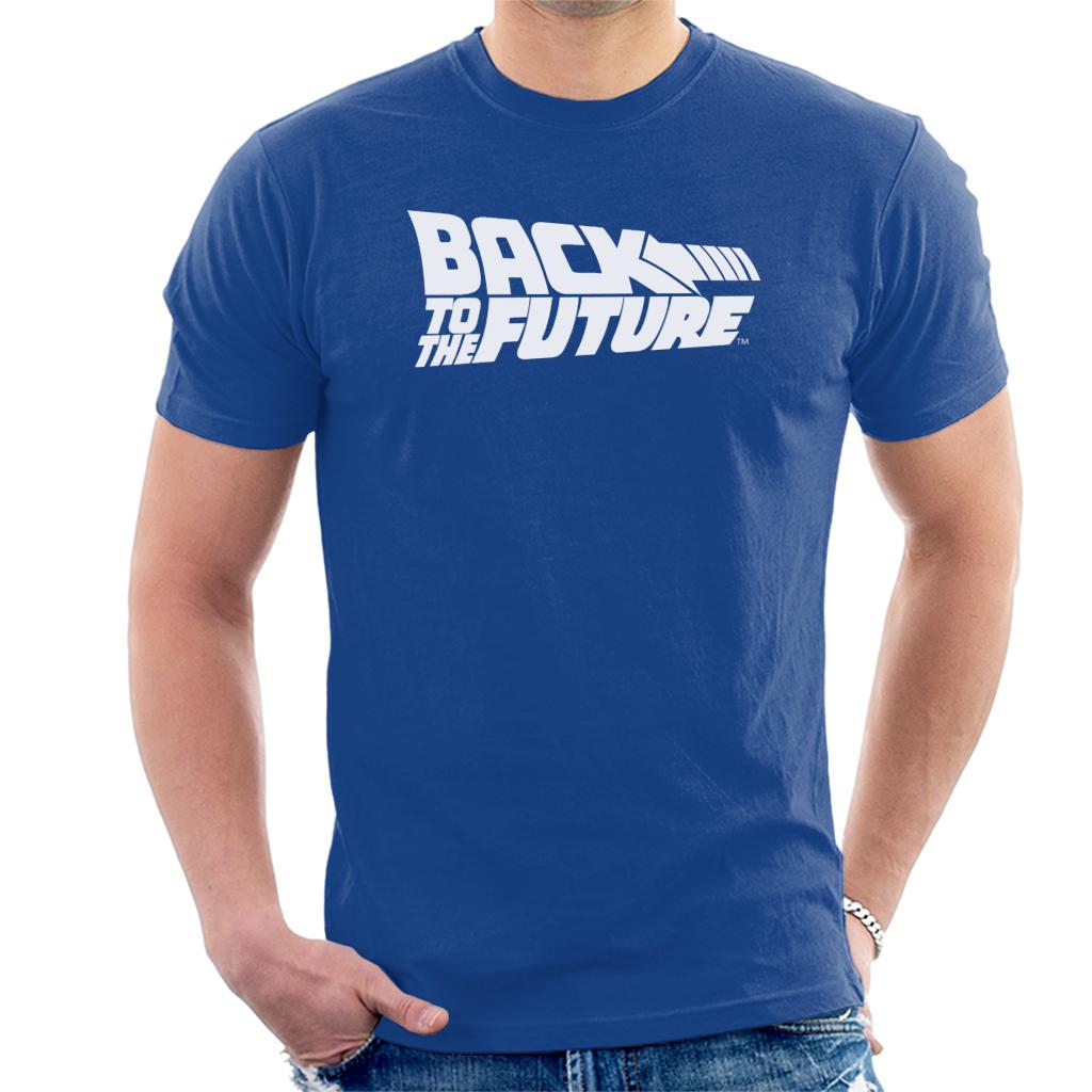 Back to the Future White Logo Men's T-Shirt-ALL + EVERY