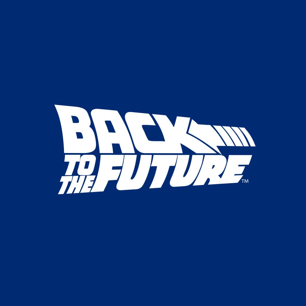 Back to the Future White Logo Men's Hooded Sweatshirt-ALL + EVERY