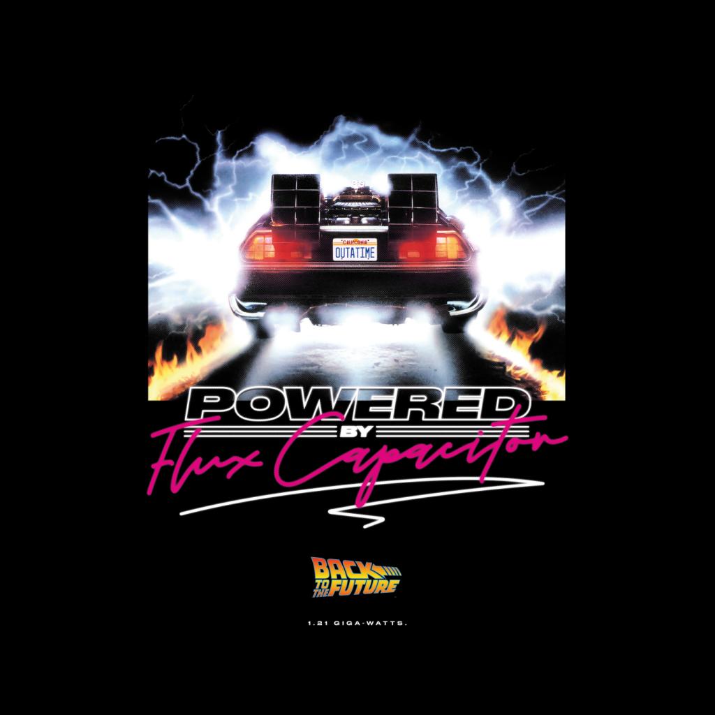 Back to the Future Delorean Powered By Flux Capacitor Women's T-Shirt-ALL + EVERY