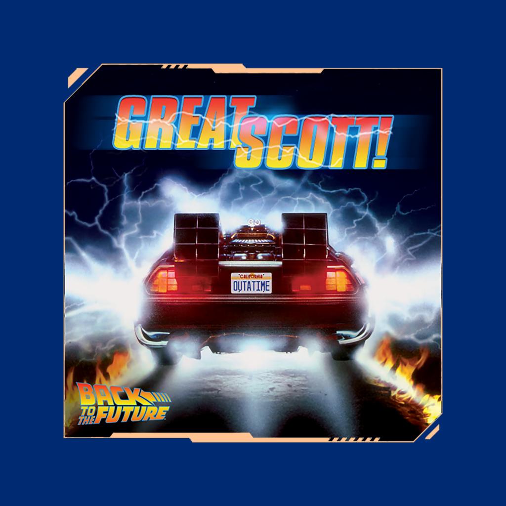 Back to the Future Delorean Great Scott Men's T-Shirt-ALL + EVERY