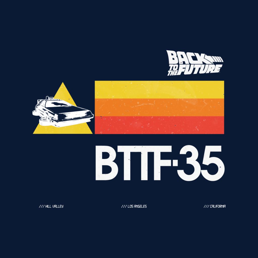 Back to the Future 35th Anniversary Stripes Men's T-Shirt-ALL + EVERY