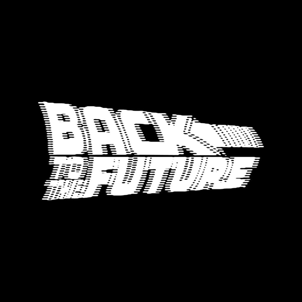 Back to the Future Blurred White Logo Men's T-Shirt-ALL + EVERY