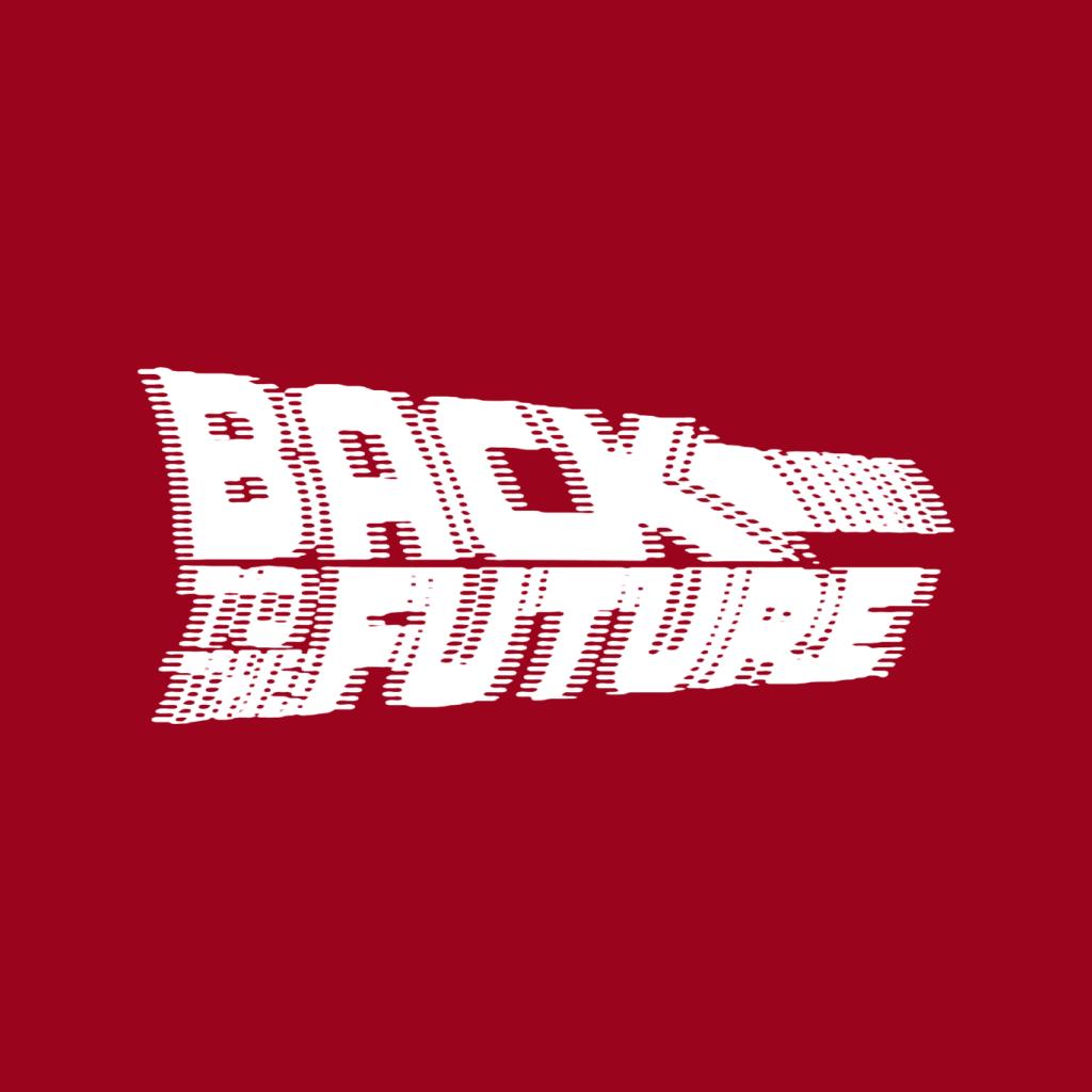 Back to the Future Blurred White Logo Men's T-Shirt-ALL + EVERY