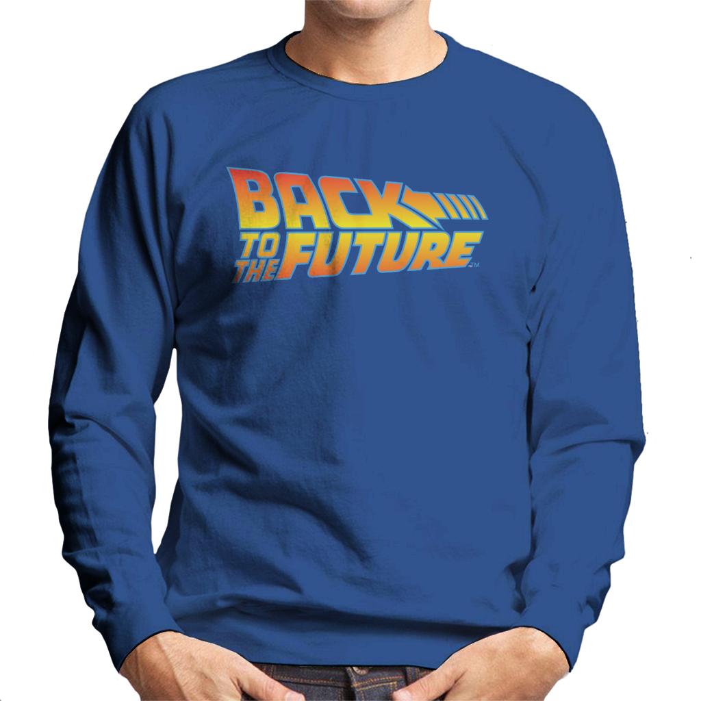 Back to the Future Classic Movie Logo Men's Sweatshirt-ALL + EVERY
