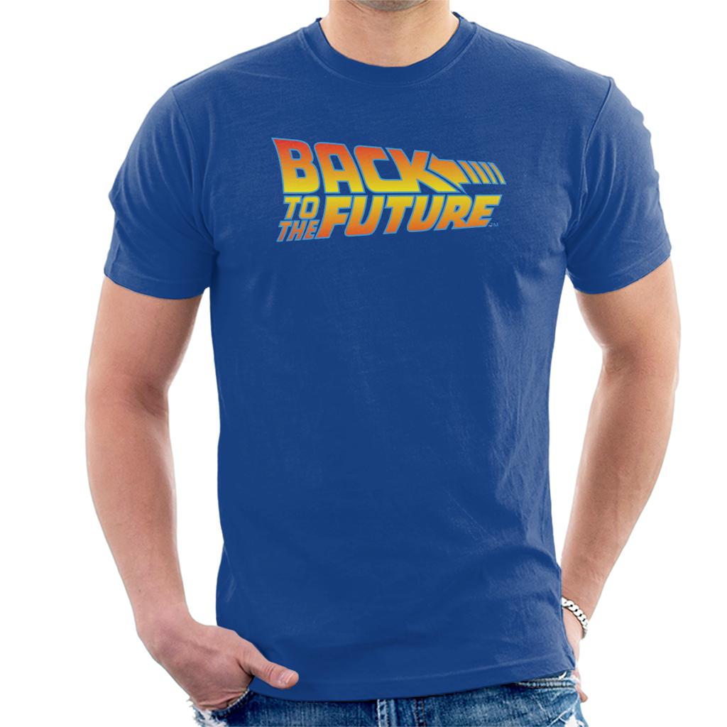 Back to the Future Classic Movie Logo Men's T-Shirt-ALL + EVERY