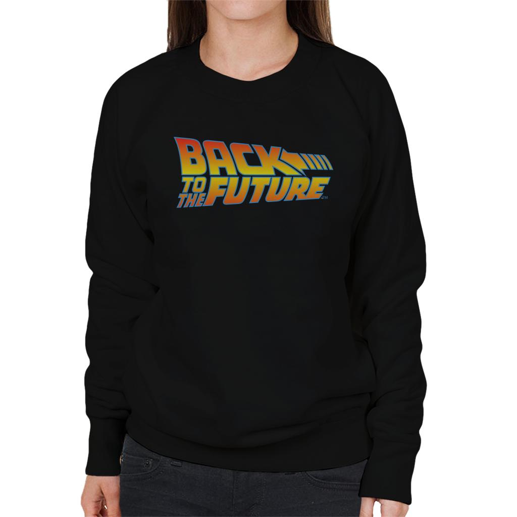 Back to the Future Classic Movie Logo Women's Sweatshirt-ALL + EVERY