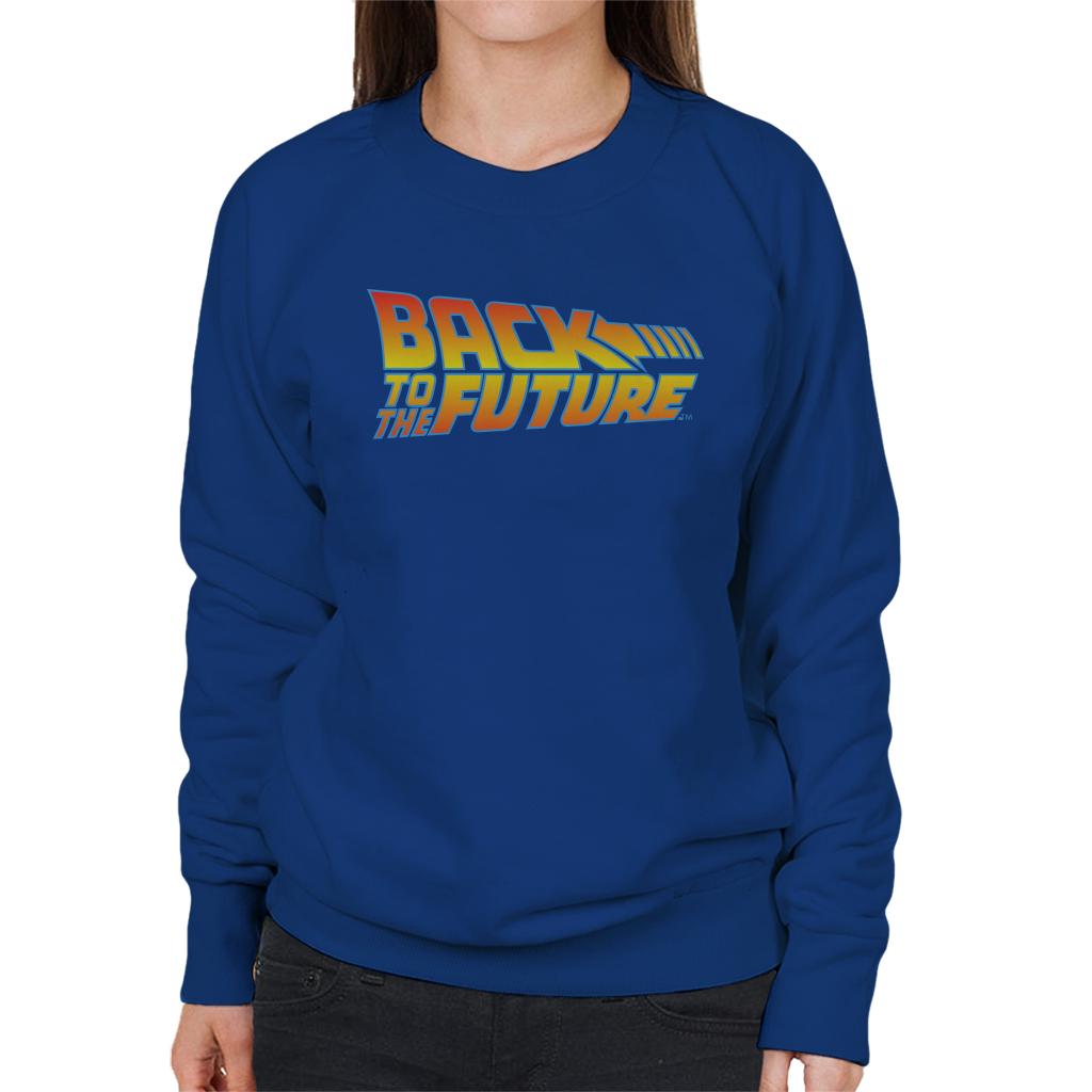 Back to the Future Classic Movie Logo Women's Sweatshirt-ALL + EVERY