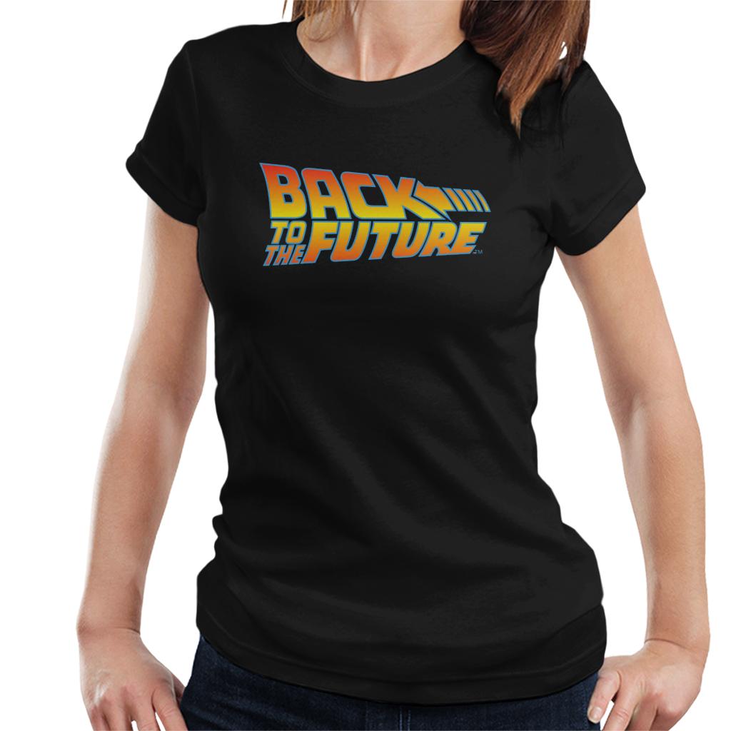 Back to the Future Classic Movie Logo Women's T-Shirt-ALL + EVERY