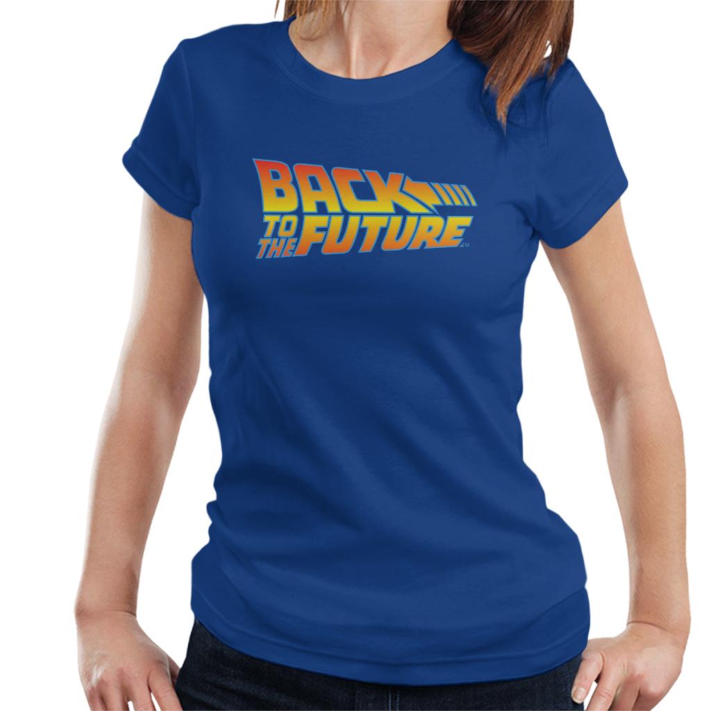 Back to the Future Classic Movie Logo Women's T-Shirt-ALL + EVERY