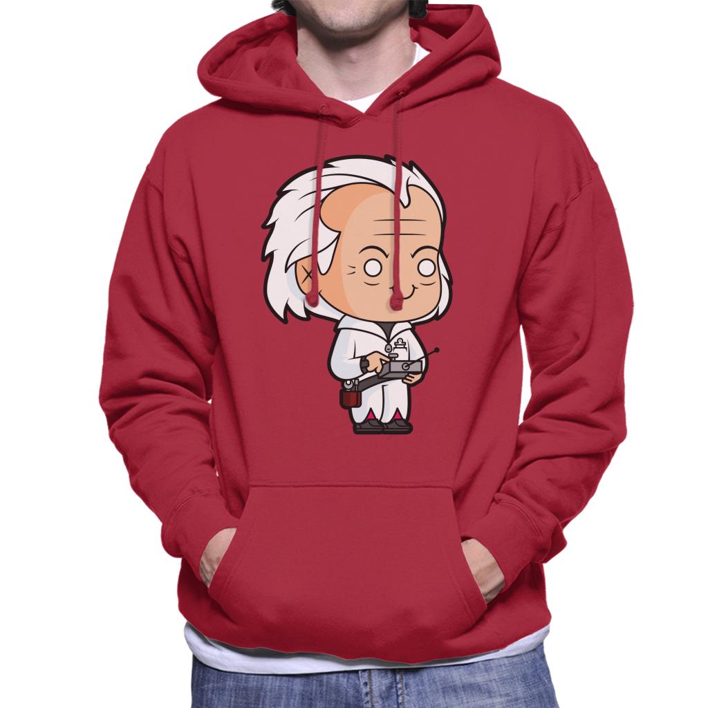 Back to the Future Dr Emmett Brown Kawaii Men's Hooded Sweatshirt-ALL + EVERY